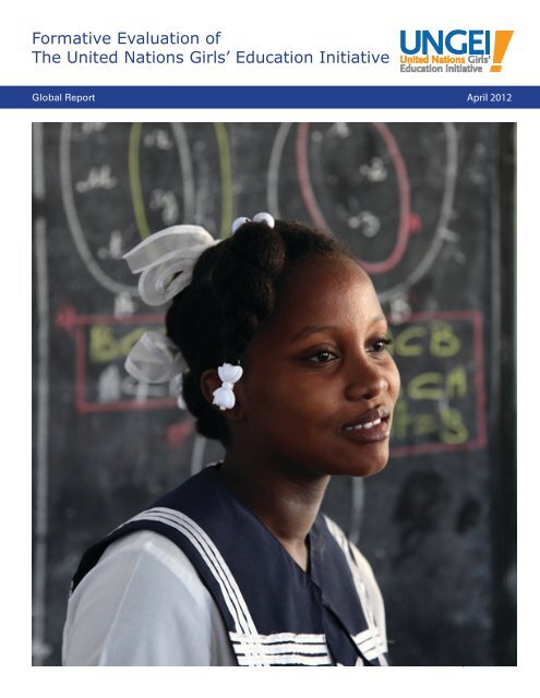 formative evaluation of the partnership [PDF]. - United Nations Girls ...