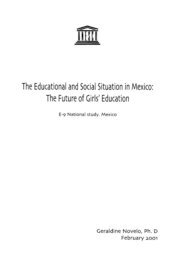 The Educational and social situation in Mexico - United Nations Girls ...