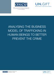 ANALYSING THE BUSINESS MODEL OF TRAFFICKING IN ... - OSCE