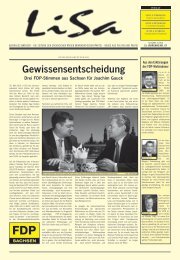 Lisa 4. Ausgabe 2010 - FDP Sachsen