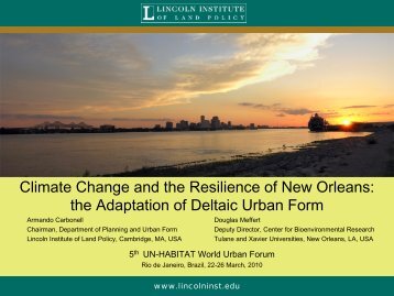 Climate Change and the Resilience of New Orleans - UN-Habitat