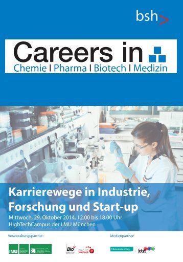 Careers in Chemie, Pharma, Biotech und Medizin - Karrierewege in Industrie, Forschung und Start-up