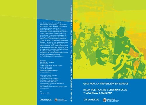 Guía para la prevención en Barrios Hacia políticas de ... - UN-Habitat