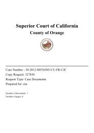 Superior Court of California - Unhappy Franchisee