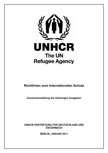Richtlinien zum Internationalen Schutz, Nr. 1-8 - UNHCR