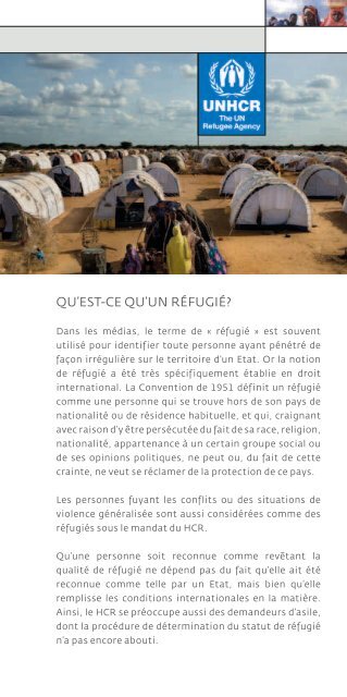 PROTEGER LES REFUGIES - UNHCR