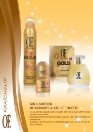 GOLD EMOTION DEODORANTS & EAU DE TOILETTE - Unhycos