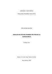 analiza blagovne znamke pri podjetju agrogorica - Univerza v Novi ...