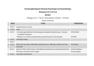 Forschungskolloquium Klinische Psychologie und Psychotherapie ...