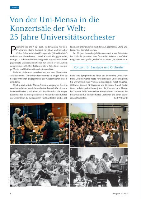 Uni-Magazin 2013 03 - Heinrich-Heine-Universität Düsseldorf