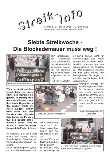 Streikinfo 27.3.