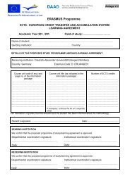 Learning Agreement - Friedrich-Alexander-Universität Erlangen ...