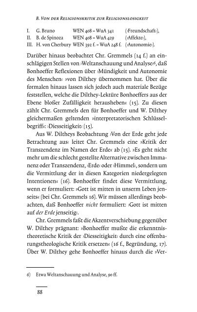 Eine Theologie des Lebens. Dietrich Bonhoeffers - UniversitÃ¤t ...