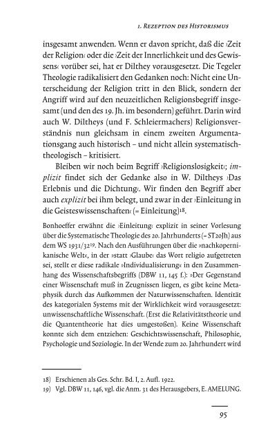 Eine Theologie des Lebens. Dietrich Bonhoeffers - UniversitÃ¤t ...