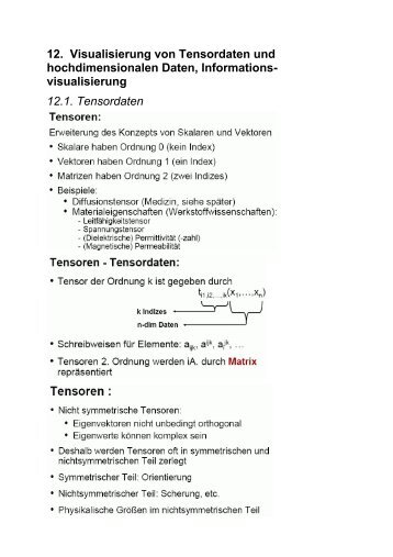 12. Visualisierung von Tensordaten und hochdimensionalen Daten ...