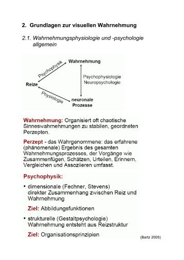 Grundlagen zur visuellen Wahrnehmung (PDF)