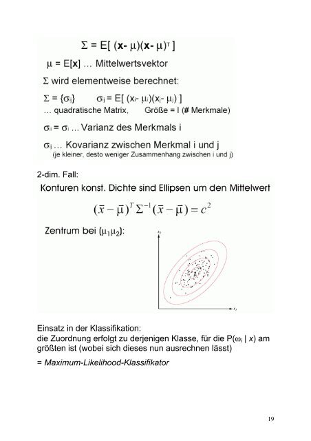 9. Clusterbildung, Klassifikation und Mustererkennung ...