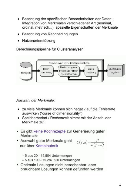 9. Clusterbildung, Klassifikation und Mustererkennung ...