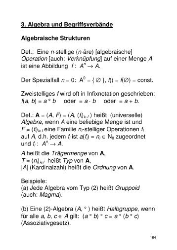 Algebraische Strukturen (PDF) - GWDG