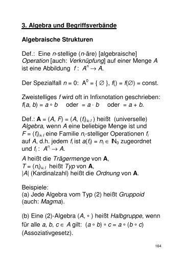 Algebraische Strukturen (PDF) - GWDG
