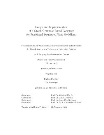 Design and Implementation of a Graph Grammar Based ... - Opus