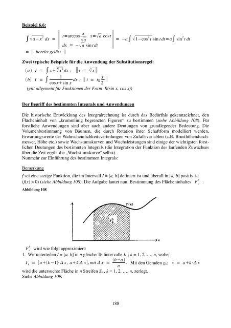 KAPITEL 6: GRUNDLAGEN DER INTEGRALRECHNUNG ...