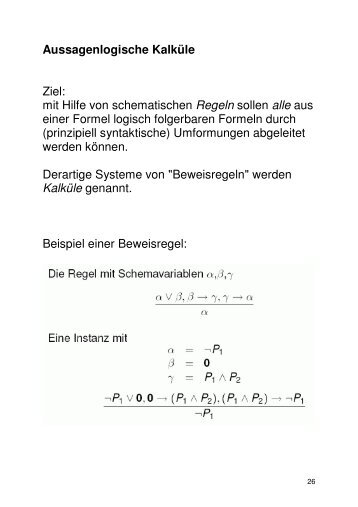 Aussagenlogische KalkÃ¼le (PDF) - GWDG