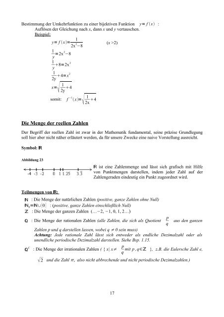 Mathematische Grundlagen fÃ¼r Forstwissenschaften - FakultÃ¤t fÃ¼r ...