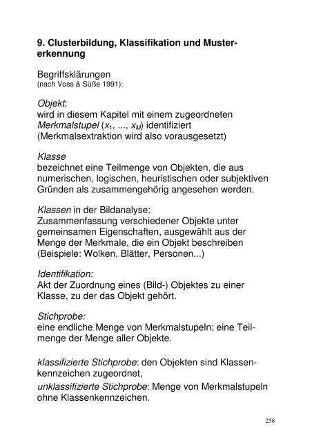 Clusterbildung, Klassifikation und Mustererkennung (PDF)