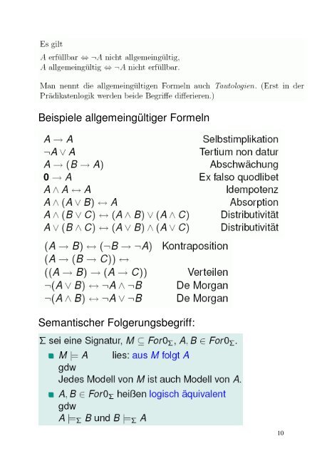 Aussagenlogik: Syntax, Semantik, Normalformen, Horn ... - GWDG