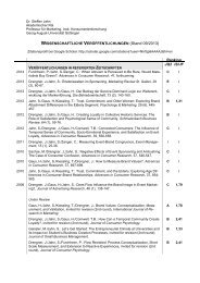 Publikationsliste (pdf) - Georg-August-Universität Göttingen