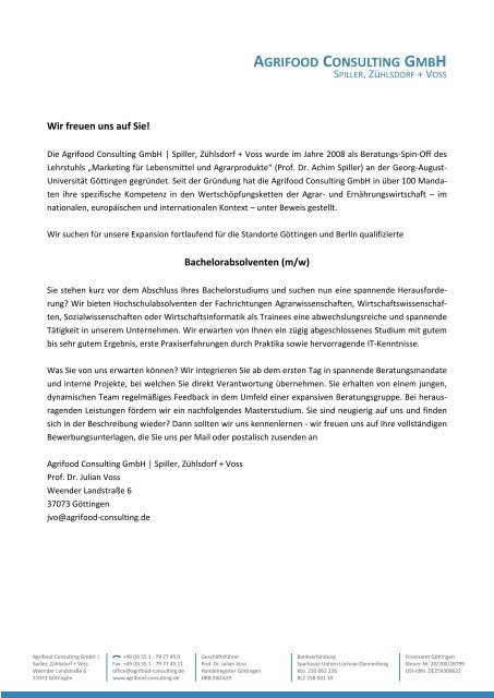 Praktikanten / studentische Mitarbeiter (m/w) - Georg-August ...