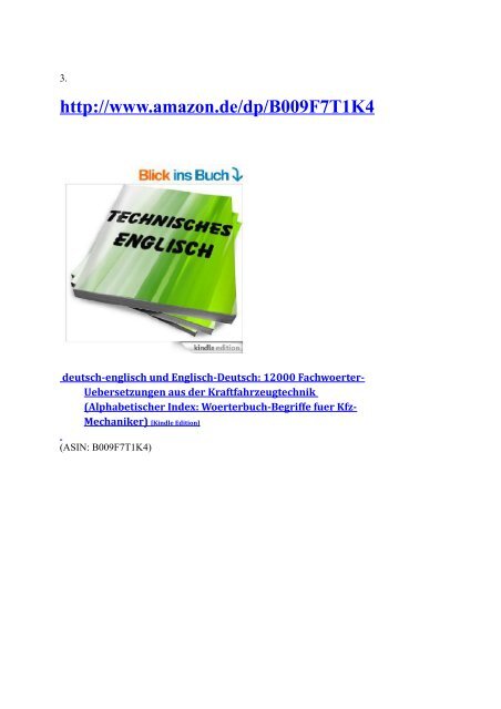 ebook-Tiefpreise bei Mechatronik-Lerndateien  (deutsch-englisch Woerterbuecher Lexika)