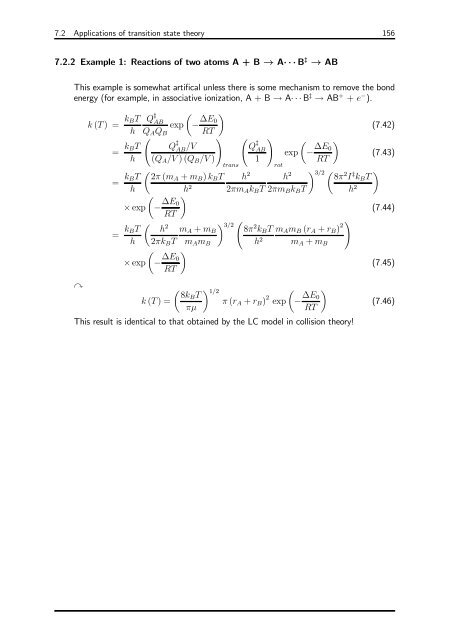 Physical Chemistry 3: — Chemical Kinetics — - Christian-Albrechts ...