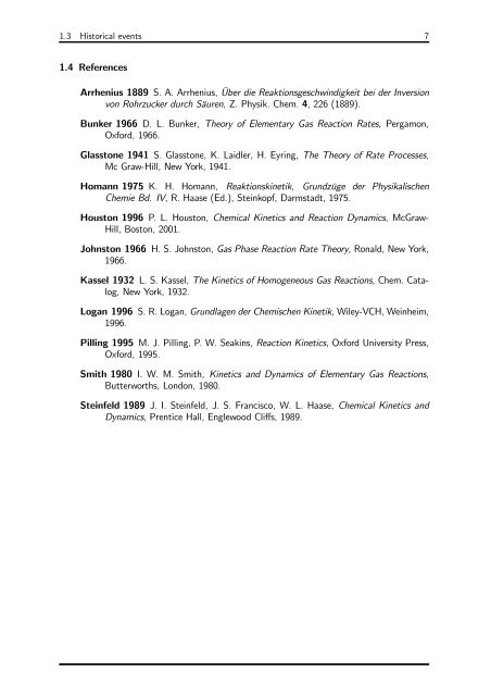 Physical Chemistry 3: — Chemical Kinetics — - Christian-Albrechts ...