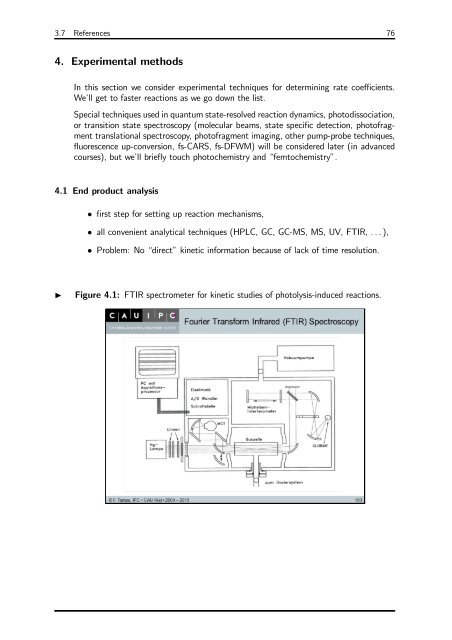 Physical Chemistry 3: — Chemical Kinetics — - Christian-Albrechts ...