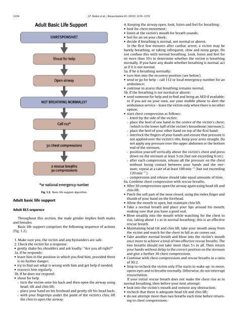 European Resuscitation Council Guidelines for Resuscitation 2010 ...