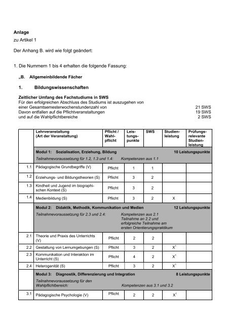 Dritte Ordnung zur Änderung der Prüfungsordnung für die Prüfung ...