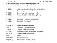 V6 Fördern im Anfangsunterricht