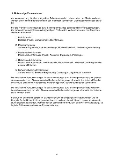 PrÃ¼fungsordnung Masterstudiengang Informatik - UniversitÃ¤t zu ...