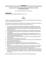 Leseabschrift Satzung des Senatsausschusses Informatik/Technik ...