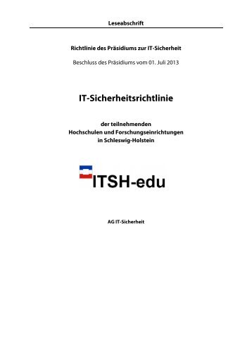 IT-Sicherheitsrichtlinie - Universität zu Lübeck