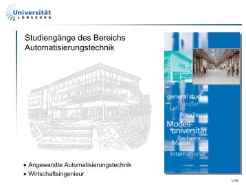 Studiengang Angewandte Automatisierungstechnik - Leuphana ...