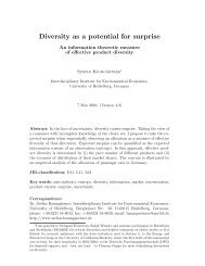 Diversity as a potential for surprise