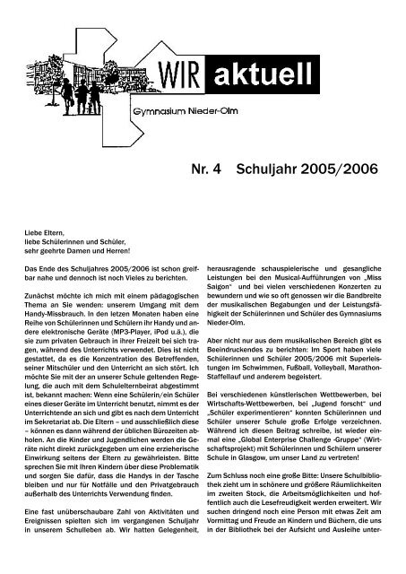 Nr. 4 Schuljahr 2005/2006