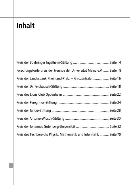 Ausgezeichnete Dissertationen - Johannes Gutenberg-UniversitÃ¤t ...