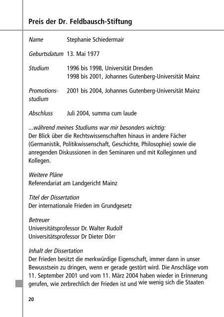 Ausgezeichnete Dissertationen - Johannes Gutenberg-UniversitÃ¤t ...