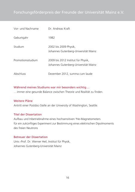 Ausgezeichnete Abschlussarbeiten 2012/2013 - Johannes ...