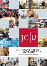 AZ-Beilage - Johannes Gutenberg-UniversitÃ¤t Mainz