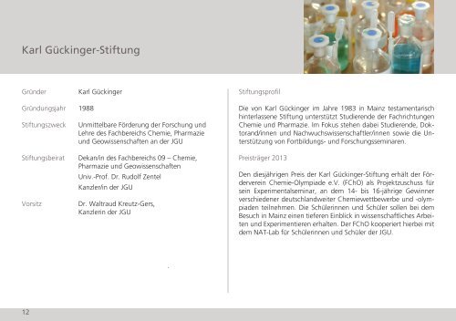 WEGE IN DIE ZUKUNFT: - Johannes Gutenberg-Universität Mainz